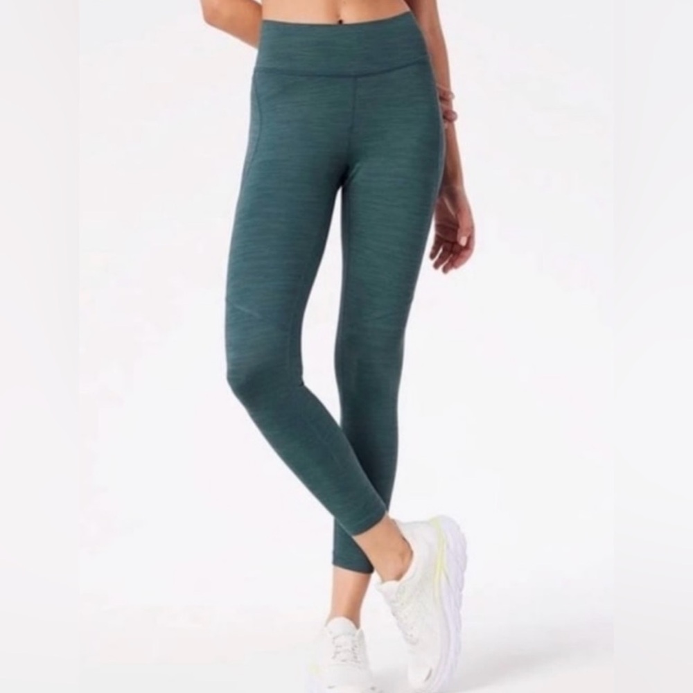 Outdoor Voices TechSweat Core 3/4 Legging Evergreen High Rise Cropped